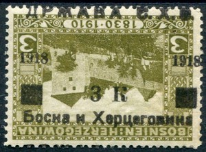 1918 OVERPRINTS ON BOSNIA (019014)
