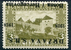 1918 OVERPRINTS ON BOSNIA (019001)