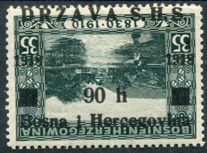 1918 OVERPRINTS ON BOSNIA (019011)