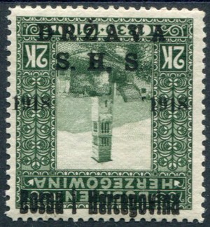 1918 OVERPRINTS ON BOSNIA (019013)