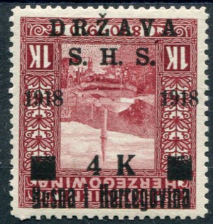 1918 OVERPRINTS ON BOSNIA (019015)