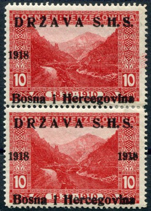 1918 OVERPRINTS ON BOSNIA (019048)